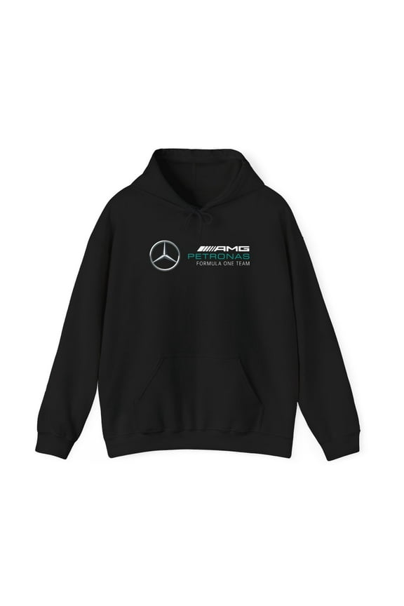 AMG Petronas Formula 1 F1 Racing Sports Team Game Hoodie Sweatshirt Pocket - Black / S
