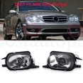 thumbnail image 1 of AMG Style Front Bumper Clear Fog Lights For Mercedes Benz W203 C32 C55 AMG, 1 of 5