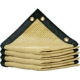 thumbnail image 1 of AMGO 10' x 22' Beige Custom Size Shade Cloth with Grommets - 90% Sunblock, Durable Mesh Fabric Tarp for Dog Kennel Cover, Fence Privacy Screen, Greenhouse, Chicken Coop & Pet Playpen, 1 of 6