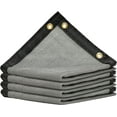 thumbnail image 1 of AMGO 5' x 6' Grey Custom Size Shade Cloth with Grommets - 90% Sunblock, Durable Mesh Fabric Tarp for Dog Kennel Cover, Fence Privacy Screen, Greyhouse, Chicken Coop & Pet Playpen, 1 of 6