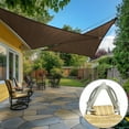 thumbnail image 1 of AMGO Pro Ring 22' x 32' x 38.84' Brown Right Triangle Customized Size Sun Shade Sail,Commercial Grade Canopy, Reinforced Corners & Edges, 260 GSM Fabric Heavy Duty -3 Years Warranty, 1 of 9