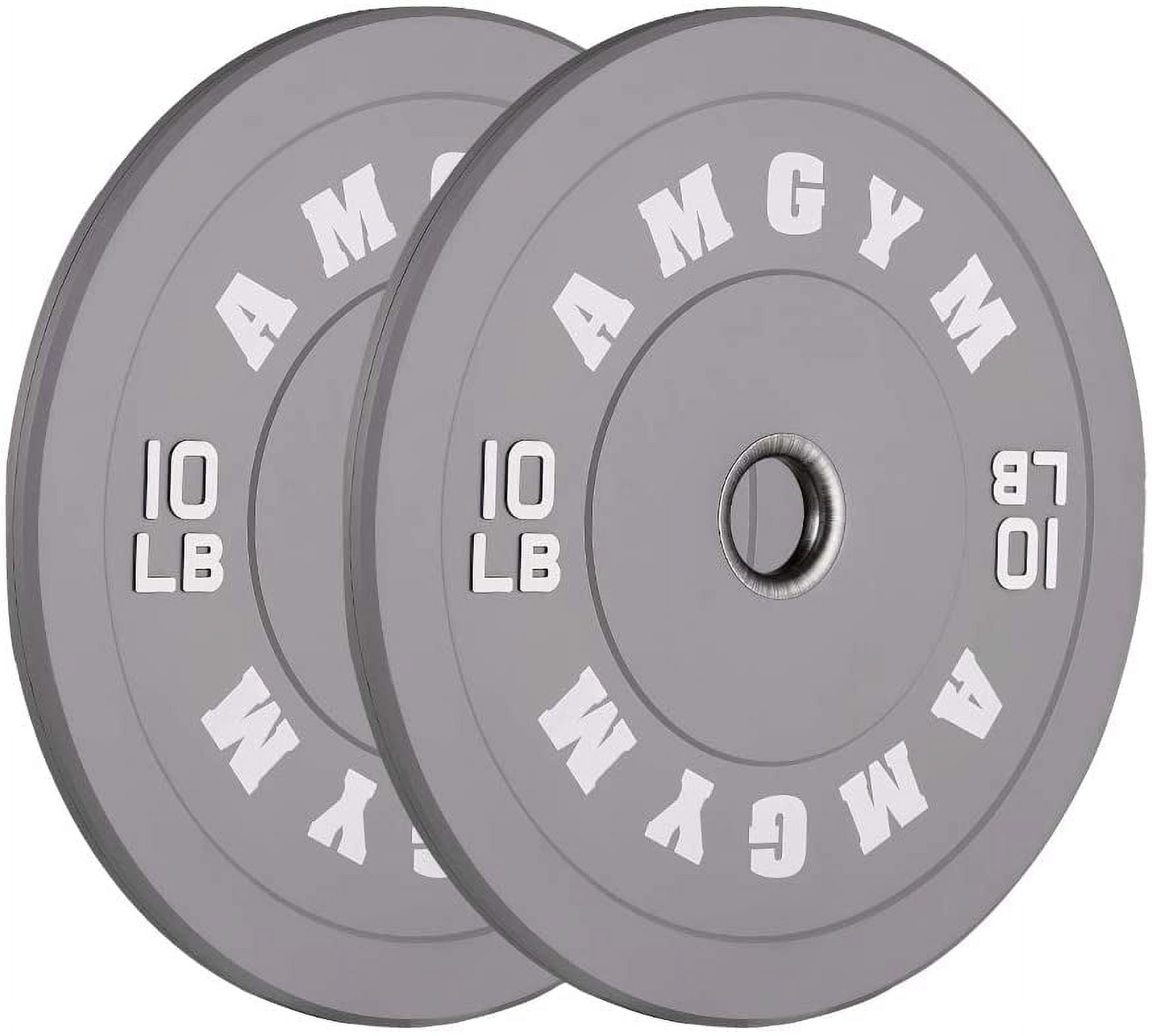 AMGYM Color Olympic Bumper Plate, Weights Plates (10lb Pair)