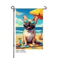 thumbnail image 1 of AMHNF Adorable Frenchie in Sunglasses Linen Garden Flag for Spring Summer Home Outdoor Garden Yard Door Decor 12x18 inch, 1 of 5