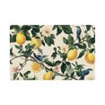 thumbnail image 1 of AMHNF Lemon and Bird Print Linen Table Mats Set of 4 12x18 inch for Home Kitchen Table Decor, 1 of 5