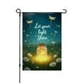 thumbnail image 1 of AMHNF Let Your Light Shine Linen Garden Flag with Fireflies and Daisies for Spring Summer Home Outdoor Garden Yard Door Decor 12x18 inch, 1 of 5