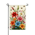 thumbnail image 1 of AMHNF Linen Garden Flag for Spring Summer Home Outdoor Garden Yard Door Decor 12x18 inch, 1 of 5