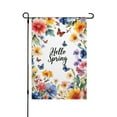 thumbnail image 1 of AMHNF Linen Garden Flag with Floral and Butterfly Design for Spring Summer Home Outdoor Garden Yard Door Decor 12x18 inch, 1 of 5