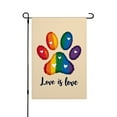 thumbnail image 1 of AMHNF Love is Love LGBTQ Pride Month Yard Flag for Spring Summer Home Outdoor Garden Decoration 12x18 inch, 1 of 5