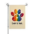 thumbnail image 1 of AMHNF Love is Love LGBTQ Pride Month Yard Flag for Spring Summer Home Outdoor Garden Decoration 12x18 inch, 1 of 5