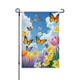 thumbnail image 1 of AMHNF Spring Butterfly and Flower Garden Flag 12x18 inch for Spring Summer Home Outdoor Garden Decoration Linen Garden Flag 12x18 inch for Spring Summer Home Outdoor Garden Decoration, 1 of 5