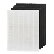 AMI PARTS 115115 HEPA Replacement Filter A for Winix C535 5300 Air Purifier, with 4 Activated Carbon Pre-Filter