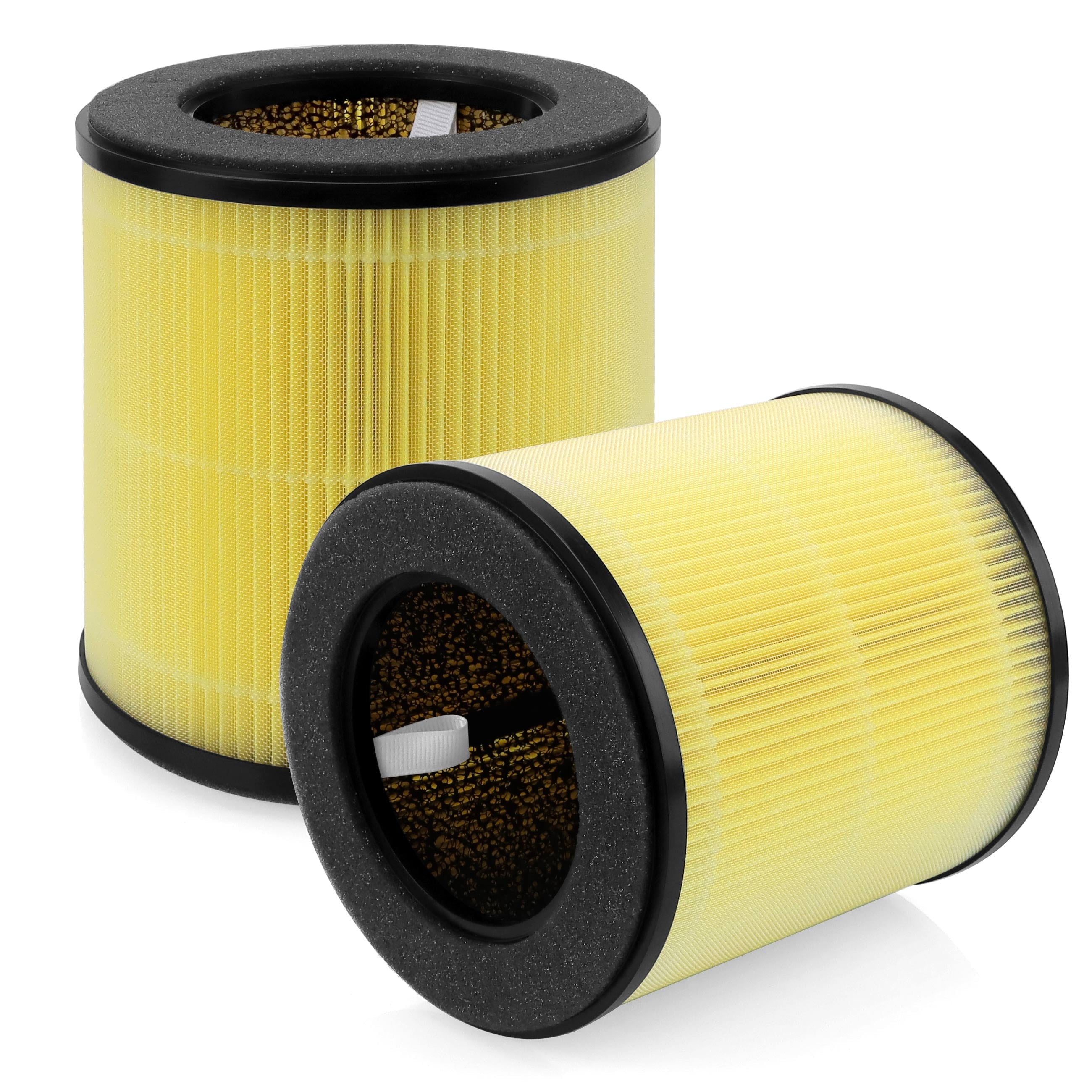 AMI PARTS B-D02L Air Filter Replacement for MOOKA and KOIOS B-D02L Air Purifier, 3-in-1 True Hepa Activated Carbon Filter