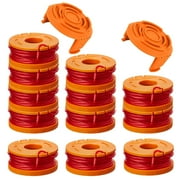 AMI PARTS WA0010 12Packs Trimmer Line Spools 10ft 0.065" for Worx WG180 WG163