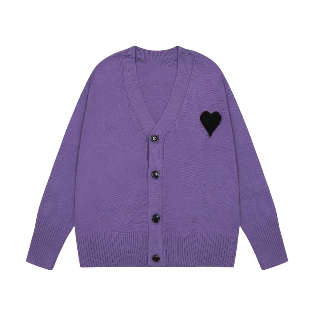 V-Neck Embroidered Cardigan Sweater