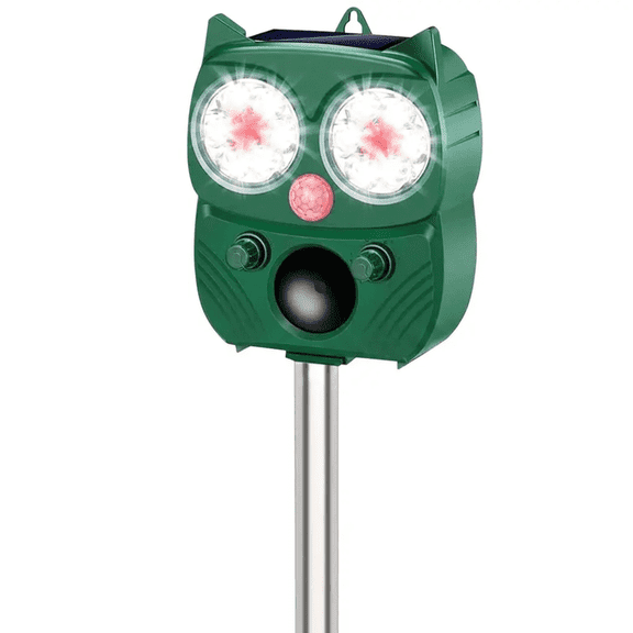 AMIAEDU 2026 Ultrasonic Animal Repellent,Eco-Friendly Pest Deterrent for Outdoor Spaces, Solar-Powered Motion Sensor Repellent,Outdoor Deer Repeller Devices for Farms, Gardens, and Yards