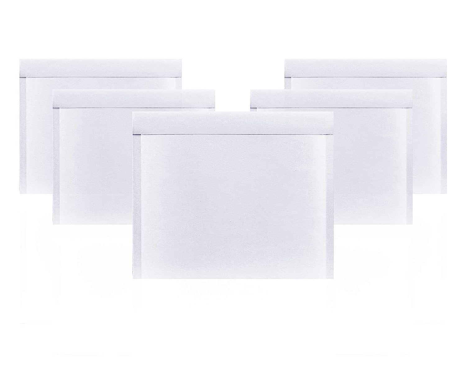 AMIFF White Kraft Bubble Mailer Envelopes, 7.25 x 7 Inches. 10 Pack