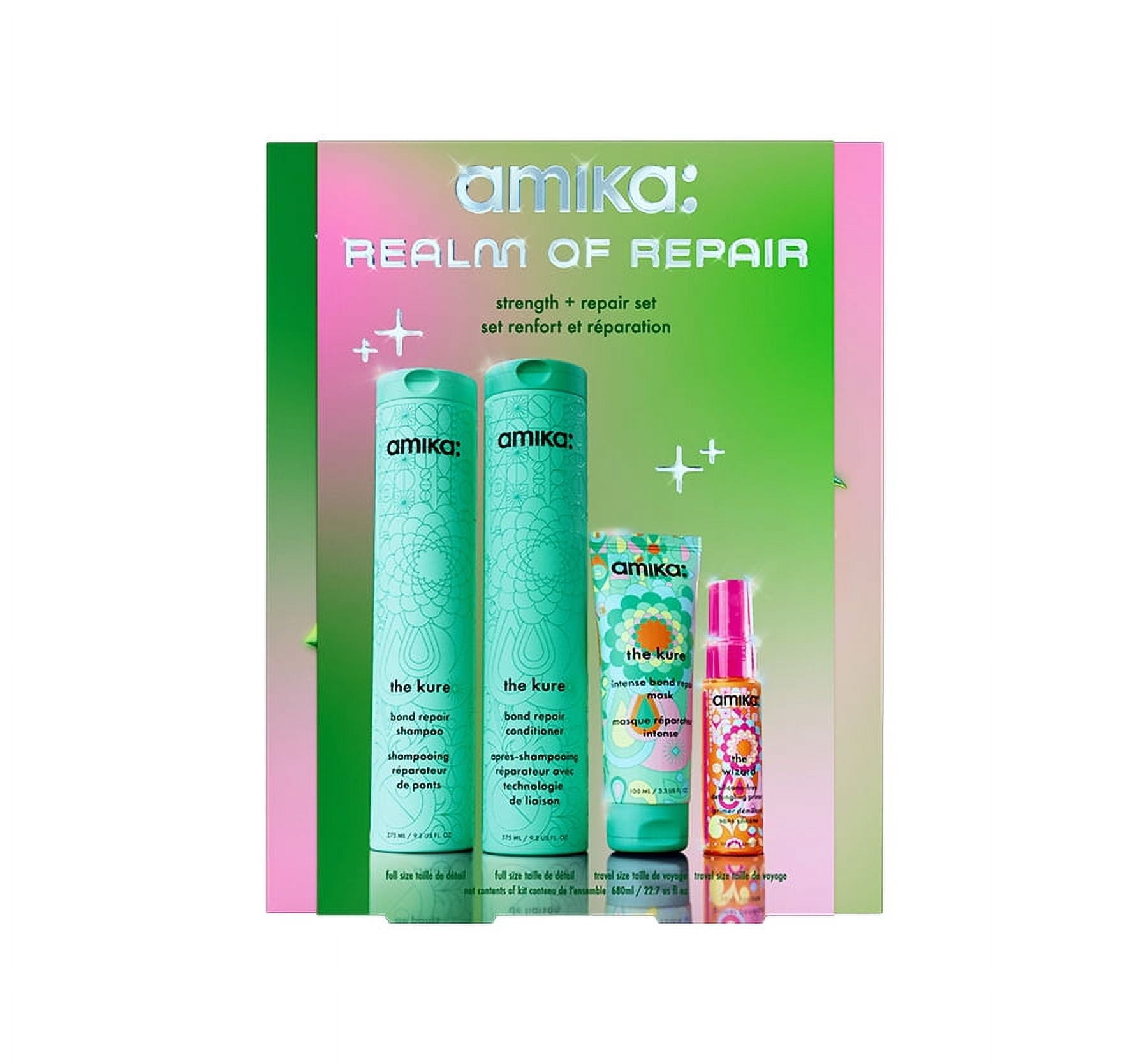 AMIKA Realm of Repair Strength + Repair Gift Set with Kure Shampoo
