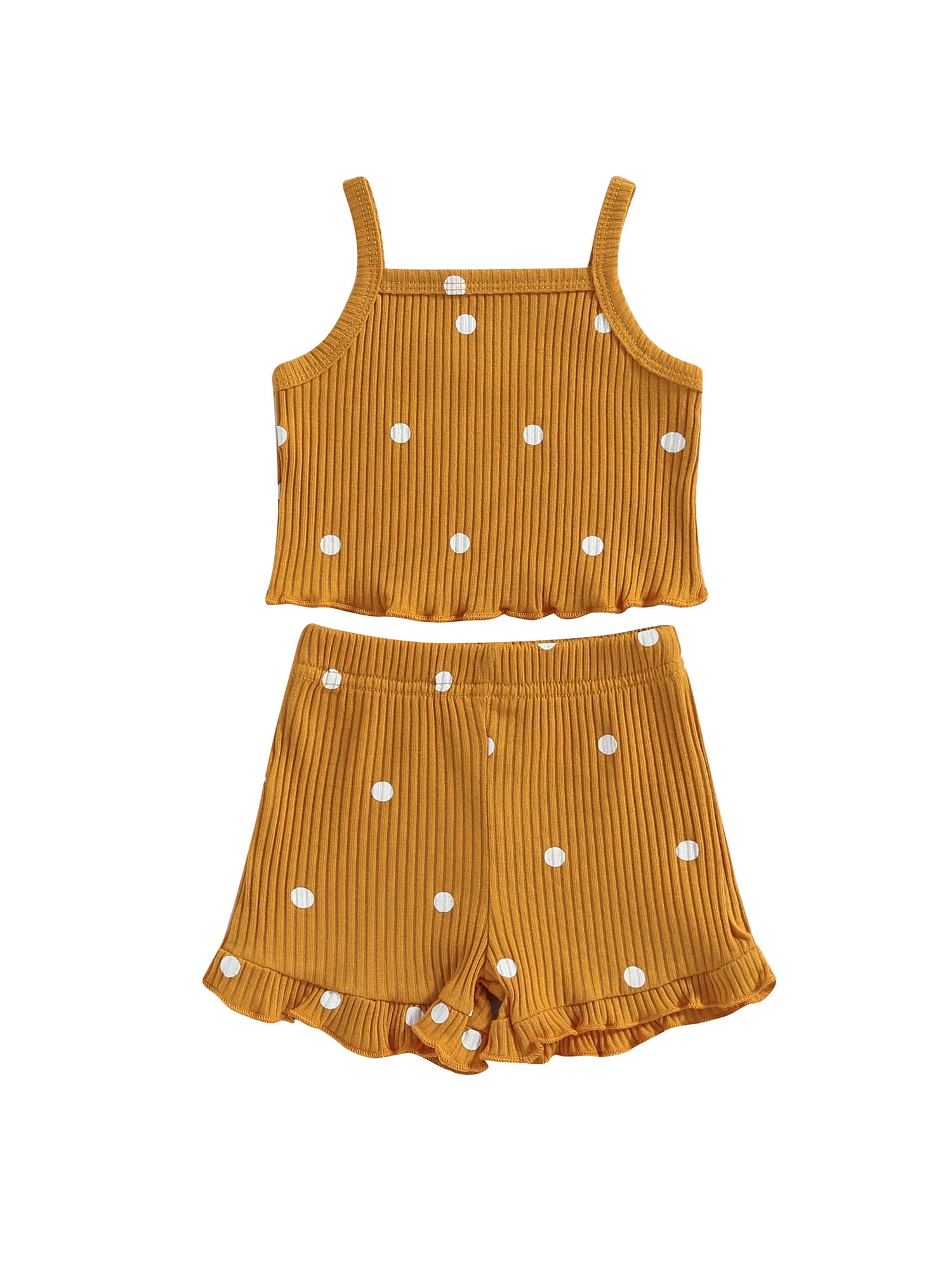 AMILIEe Adorable Baby Girl Clothes Set with Heart Print Tank Tops and
