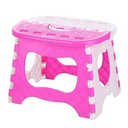 AMILIEe Adults Kids Plastic Folding Stool Multi-function Portable Small Chair for Outdoor Camping Hiking