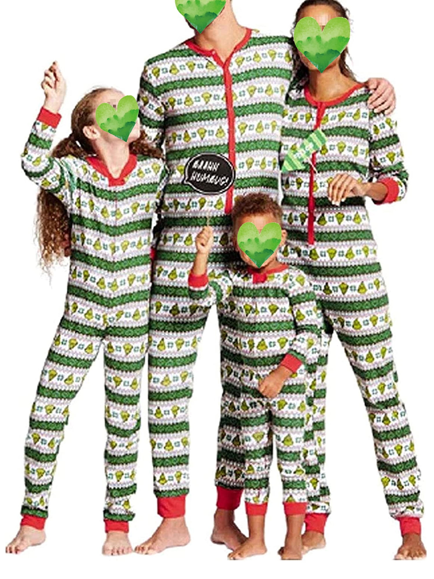 AMILIEe Family Matching Christmas Pajamas Set PJs Parent-Child