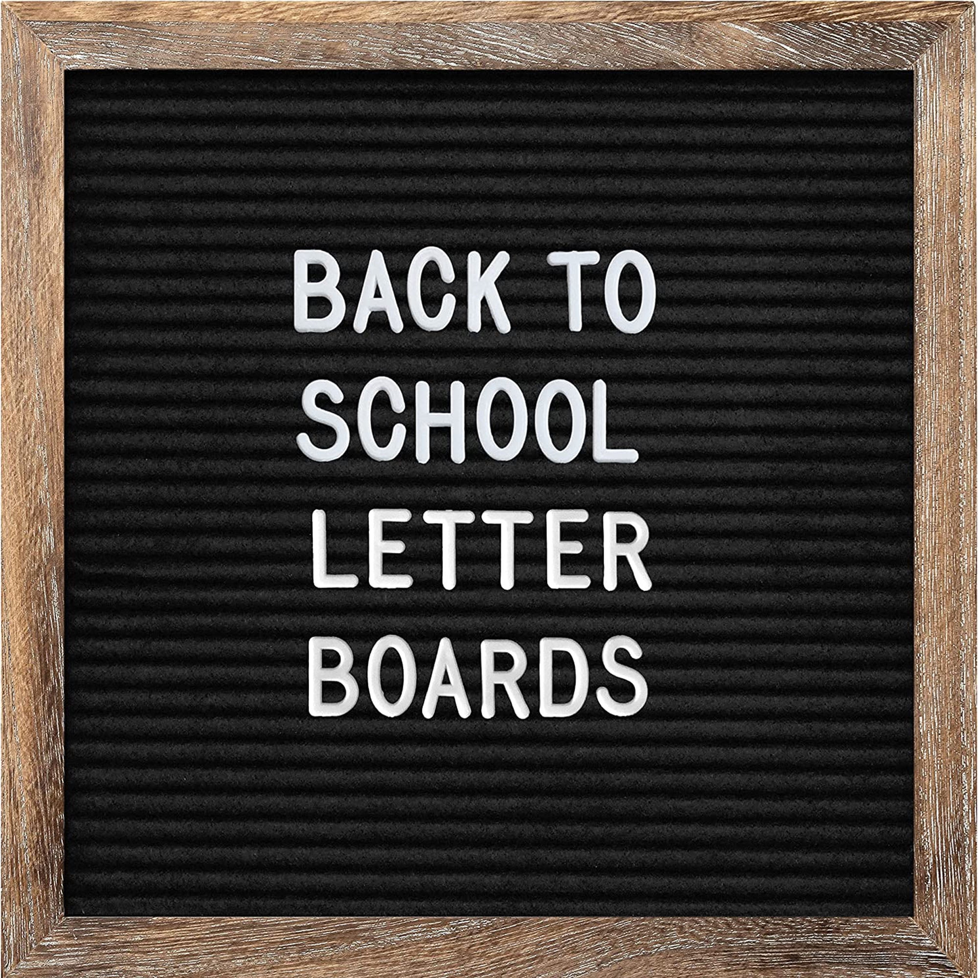 Amiliee Felt Letter Board 12*12 Black Letters Board, Letter Boards, Letterboard, Word Board, Message Board, Letter Sign, Changeable, Size: 12*12Inch