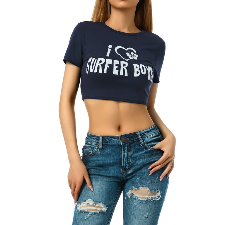 WOMEN'S COTTON PRINTED CROPPED BLOUSE