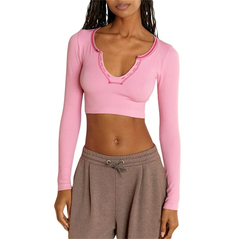Square Neck Knit Crop Top