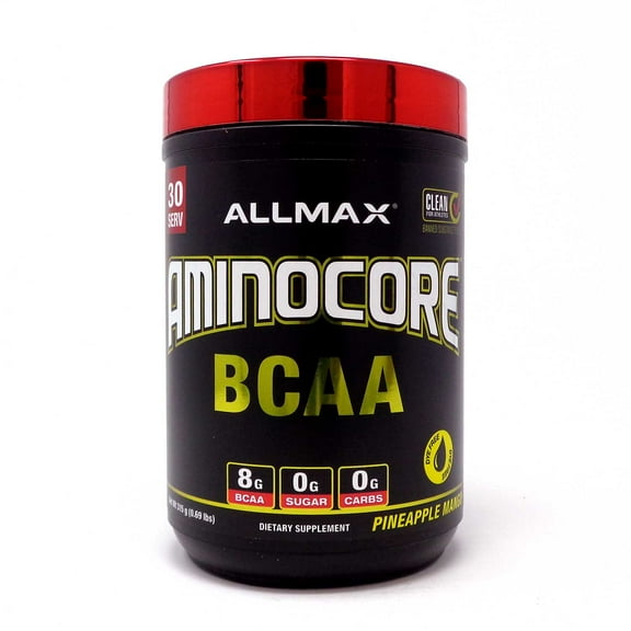 AMINOCORE BCAA, Pineapple Mango, 0.69 lbs (315 g), ALLMAX