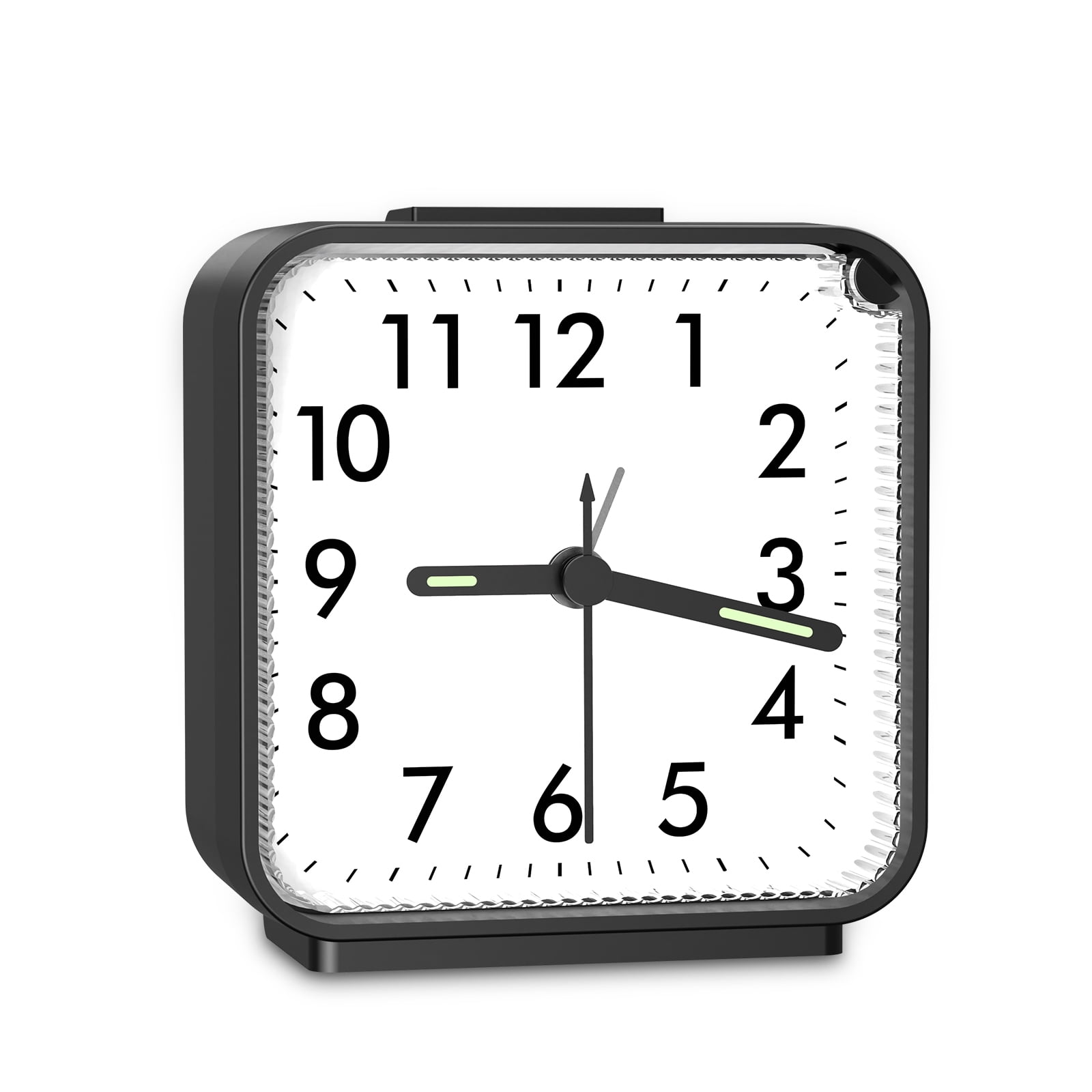 AMIR Alarm Clock, Silent Non Ticking Clock Travel Alarm Clock with Snooze & Light Alarm Clock