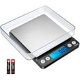 thumbnail image 1 of Kitchen Scale, AMIR 0.01g/500g Back-Lit LCD Display 2 Trays Digital Scale for Cooking Baking Medcine Black, 1 of 10