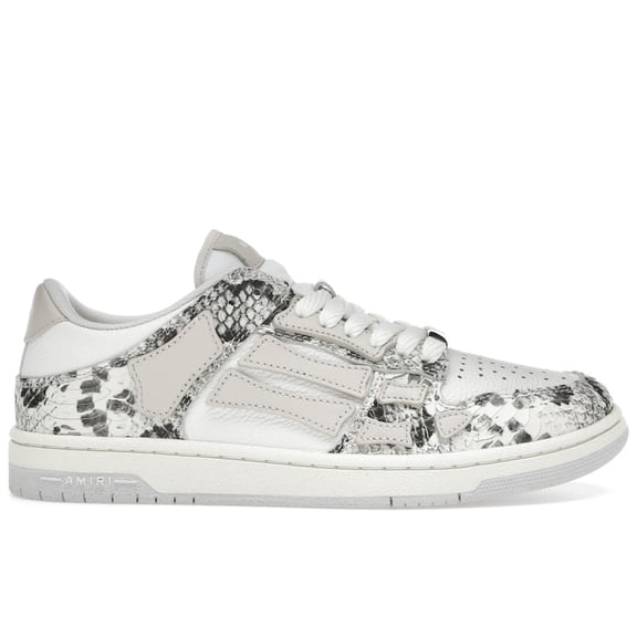 AMIRI Men's Skel Top Low Snake Alabaster Shoes, from StockX