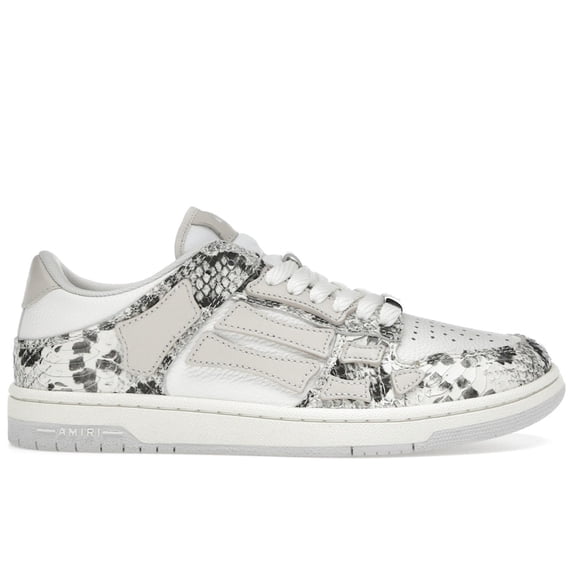 AMIRI Men's Skel Top Low Snake Alabaster Shoes, from StockX
