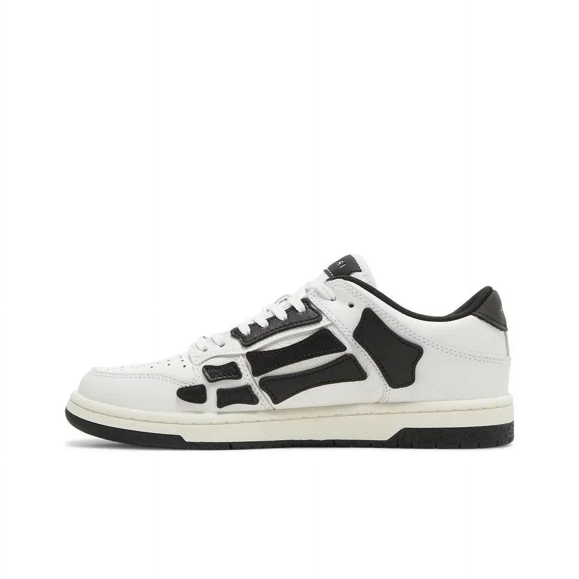 AMIRI Skel Top Low Casual fashion shoes for men and women white and black MFS003-111