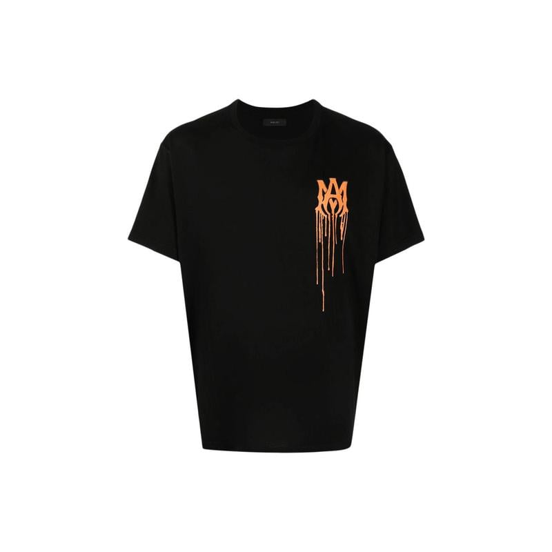 AMIRI Spray Paint MA Unisex Comfort Tee T Shirt, Color Black, Size