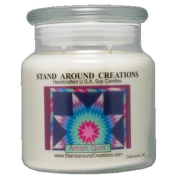 AMISH QUILT APOTHECARY 16-OZ. ALL NATURAL SOY CANDLE