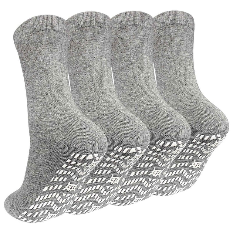 AMITOFO 5 Pairs Unisex Non-Slip Grip Socks for Yoga, Pilates