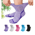 thumbnail image 1 of AMITOFO Bamboo Viscose Diabetic Socks for Women & Men, Wide Calf Socks with Non-Binding Loose Top,5 Pairs Diabetics Neuropathy Socks , Sizes 11-13, 1 of 7