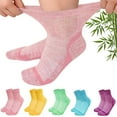 thumbnail image 1 of AMITOFO Bamboo Viscose Diabetic Socks for Women & Men, Wide Calf Socks with Non-Binding Loose Top,5 Pairs Diabetics Neuropathy Socks , Sizes 11-13, 1 of 7
