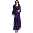 thumbnail image 1 of AMITOFO Fleece Robe for Women Soft Warm Long Plush Bathrobe Slim Elastic Waist Sleepwear Housecoats, 1 of 7