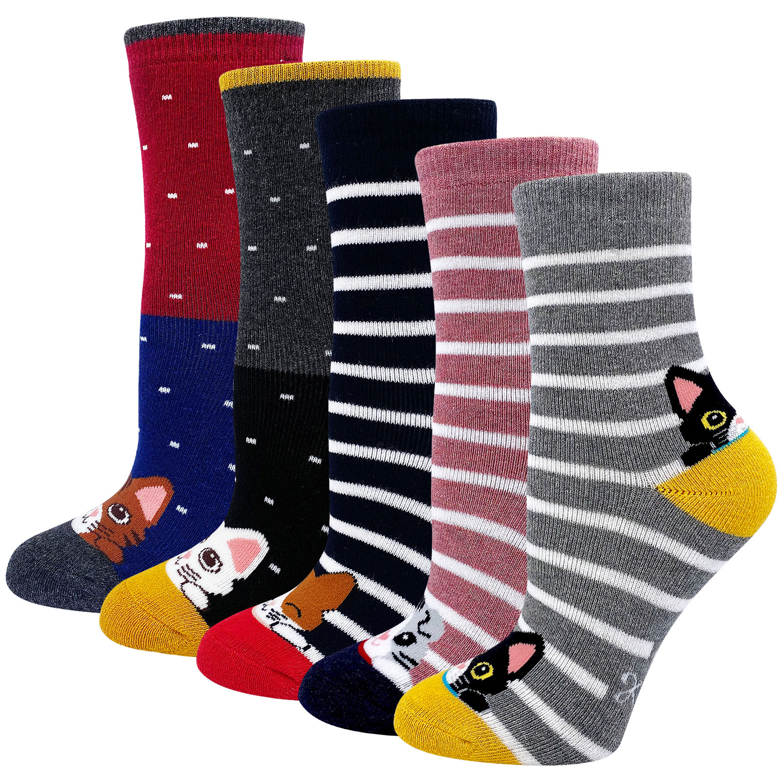 Crew Socks, 6 Pairs (Little Boys & Big Boys)
