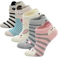 thumbnail image 1 of AMITOFO Kids Girls Ankle Socks Low Cut Cotton Funny Novelty Animal Short Socks 5 Pairs, 1 of 7