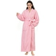 thumbnail image 1 of AMITOFO Long Robes for Women, Soft Fluffy Fleece Bath Robe with Front Pocket, Winter Warm Plush Lapel Women's Robes, Adjustable Belt, 1 of 8
