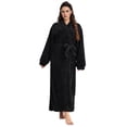 thumbnail image 1 of AMITOFO Long Robes for Women, Soft Fluffy Fleece Bath Robe with Front Pocket, Winter Warm Plush Lapel Women's Robes, Adjustable Belt, 1 of 8