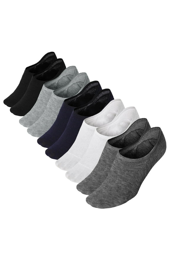 No Show Socks for Women Cotton Invisible Liner Socks No Slip Socks with Gel Tab,5 Pairs