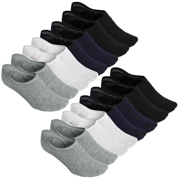 AMITOFO No Show Socks for Women Cotton Invisible Liner Socks No Slip Socks with Gel Tab,8 Pairs