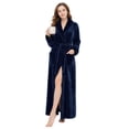 thumbnail image 1 of AMITOFO Plush Robes for Women Soft Warm Fleece Bathrobe Ladies Long Comfy Spa Bath Robe Housecoat, 1 of 9