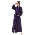thumbnail image 1 of AMITOFO Plush Robes for Women Soft Warm Fleece Bathrobe Ladies Long Comfy Spa Bath Robe Housecoat, 1 of 9