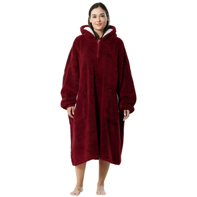 AMITOFO Wearable Blanket Oversized Blanket Hoodie for Women Men , Soft
