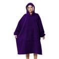 AMITOFO Wearable Blanket, Oversized Sherpa Blanket Hoodie with Giant