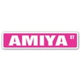 thumbnail image 1 of AMIYA Street Sign Childrens Name Room Sign | Indoor/Outdoor |  18" Wide, 1 of 5